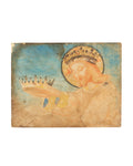 Antique painting original 17th century 'Christ as the king of heaven'