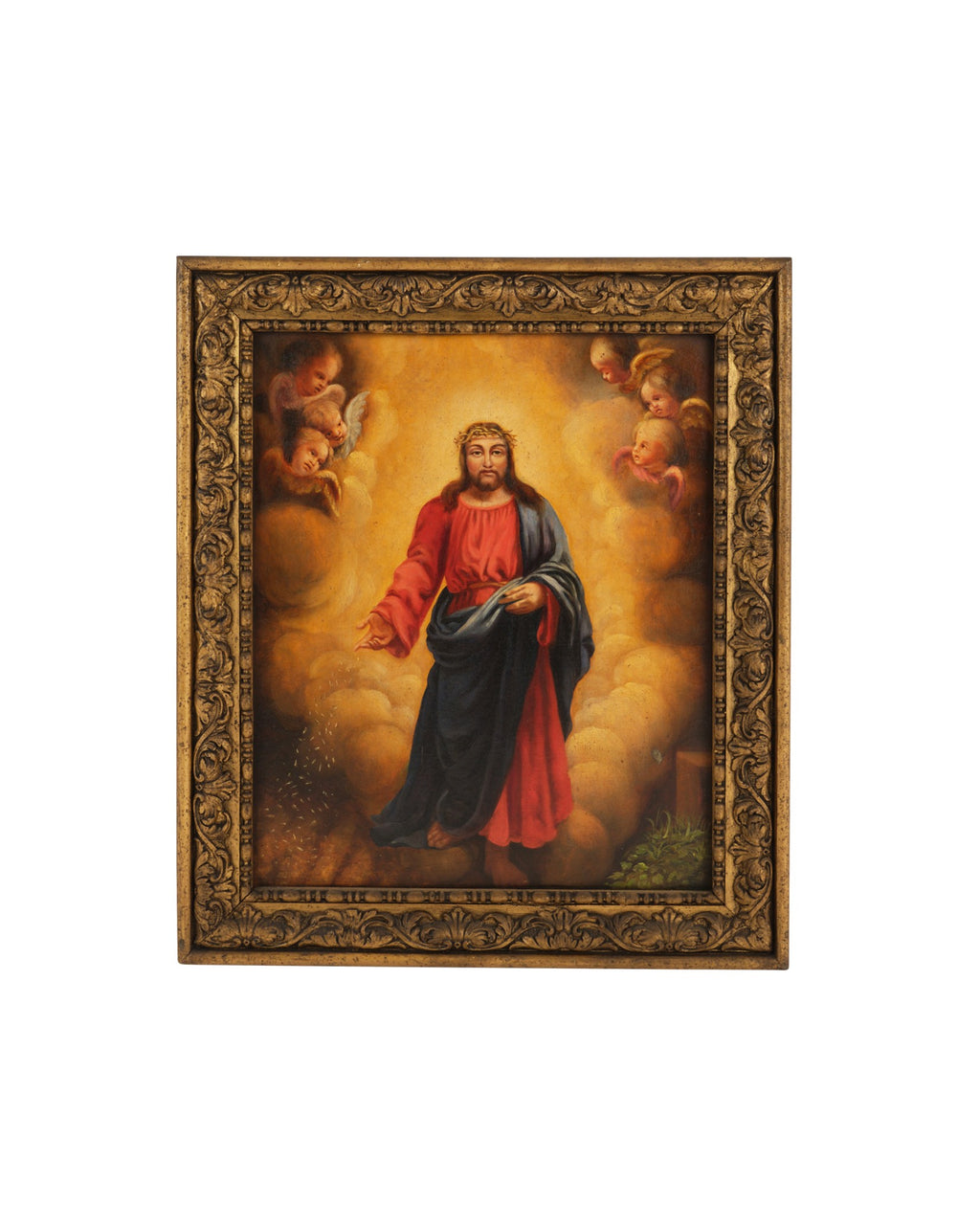 Antique oil painting on canvas 19th century ‘Christ sower’