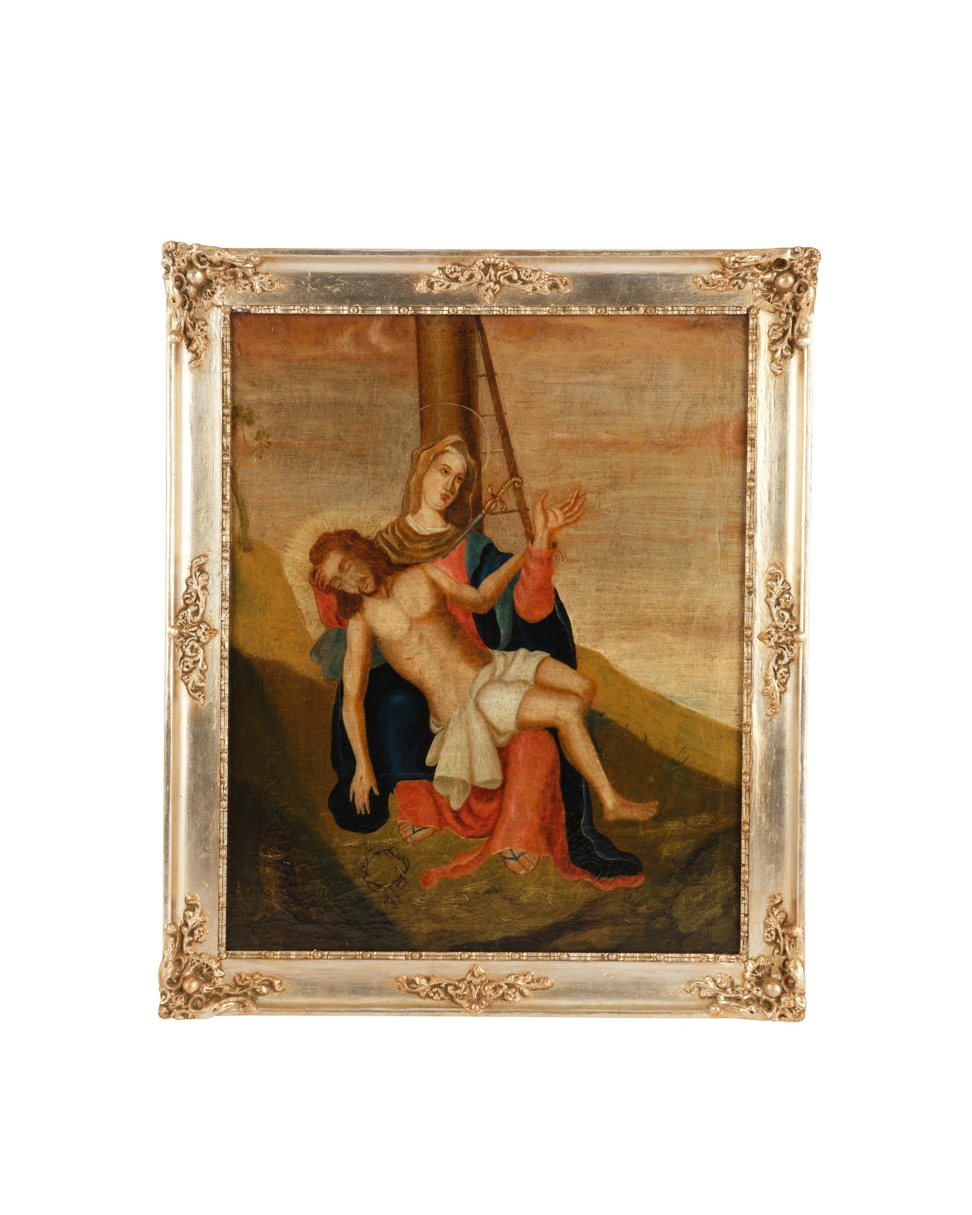 19th century oil painting 'The Pieta'